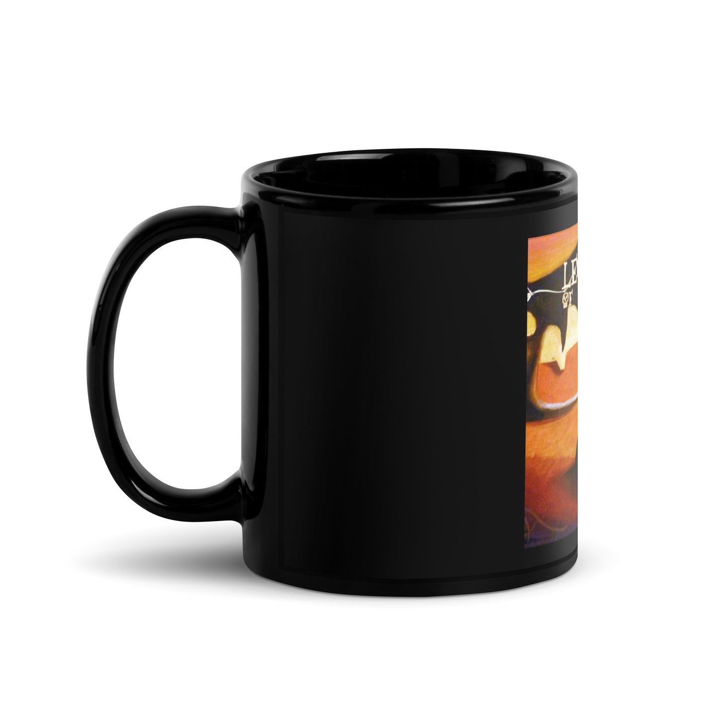 Legend of The Bat Black Glossy Mug