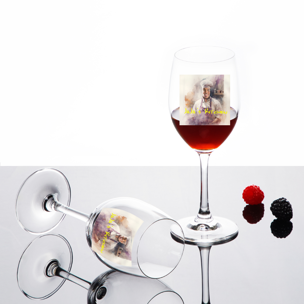 UV Printing 11 oz/17 oz 1 Pair of Red Wine Glasses Custom Drinkware